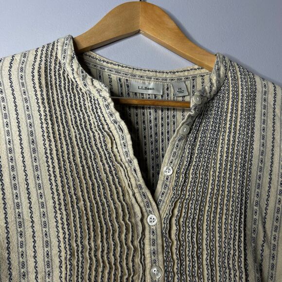 Vintage LL Bean Floral Flannel Nightie Long Sleeve Women’s 2X Cottagecore Autumn - Picture 4 of 7